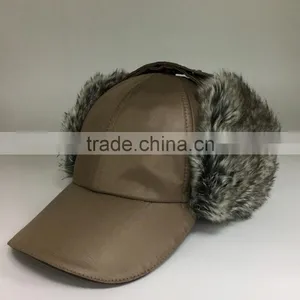 Waterproof Fabric Fake Fur Earflap Baseball Cap thumbnail-4