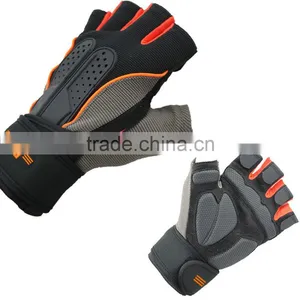 Weight Lifting Gym Gloves Workout Wrist Wrap Sports Exercise Training Fitness thumbnail-1