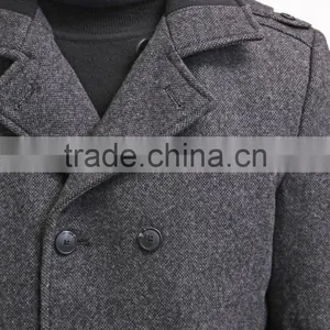Classic Textured Long Coat thumbnail-2