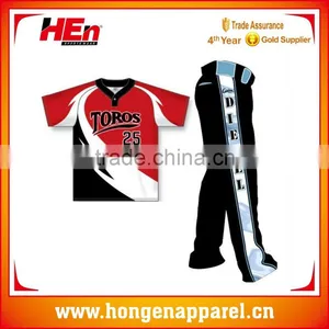 Hongen Apparel Top Quality Custom Baseball Jerseys Sublimation Baseball Jerseys Baseball Wear thumbnail-1