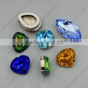 Diamond Cut Stone Sew on Rhinestone Claw Setting Crystals thumbnail-2
