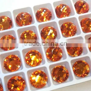 Wholesale Flat Back Crystal Sew on Stone Glass Pendant for Jewelry Making thumbnail-2