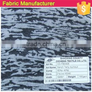 CVC BURNOUT FABRIC FRENCH TERRY thumbnail-2