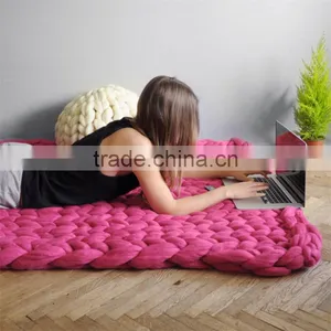 2017 High Quality Handmade Cheap 100% Wool Blanket for Bedding Sleep Made in China thumbnail-1