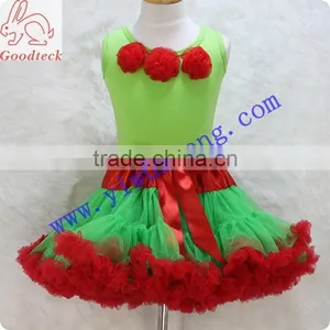 Wholesale Christmas Baby Girls Clothing Set , Christmas Pettiskirt Set thumbnail-2