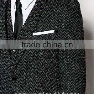 Men's Top Quality New Look Grey Wool Suit Jacket thumbnail-3
