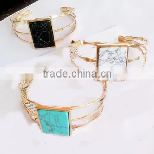 Zm35144a Latest Bangle Designs Simple Fashion Women Gold Plated Bracelet thumbnail-5