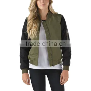 2016 Clothing Manufacturer Custom Mountain Bomber Jackets Wholesale Woman Jacket thumbnail-1