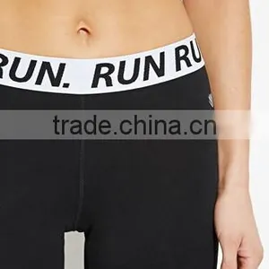Girl's Letter Cotton Elastic Motion Leggings thumbnail-5