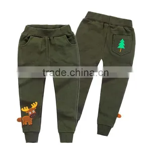 China Supplier Boy Trousers Wholesale100%Cotton Kids Wear Casual Children Embroidery Trouser Pants thumbnail-6