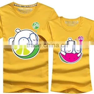 100% Pure Cotton Round Neck Fashion Design Couple T Shirts thumbnail-5