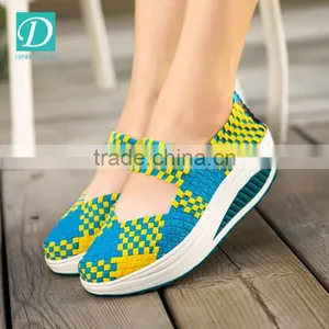 Women Casual High Sole Shoes 2016 Summer Fashion Breathable thumbnail-3