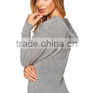 Next Level Apparel Tri-Blend Unisex Hoody - Made of 50% Polyester, 25% Cotton and 25% Rayon Jersey. Comes With Your Logo. thumbnail-4