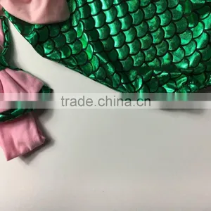 Girls Boutique Mermaid Sequins Swimsuit Girls Summer Clothing Cheap Swimwear With Headwear Sets thumbnail-5