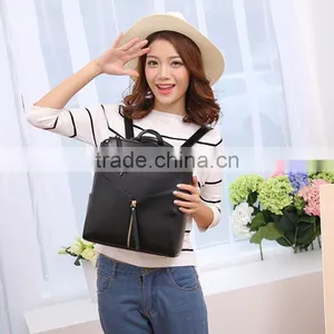 Leisure Women Bagpack Rivet School Bag PU Travle Bagpack thumbnail-5