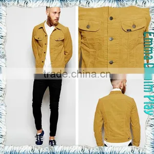 New 2015 Spring Men Fashion Cotton Denim Khaki Jackets thumbnail-1