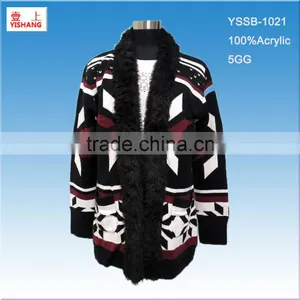 100%Acrylic Winter Fashion Lady Sweater thumbnail-1
