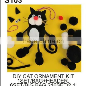 DIY CRAFT (S103) DIY CAT ORNAMENT KIT thumbnail-1
