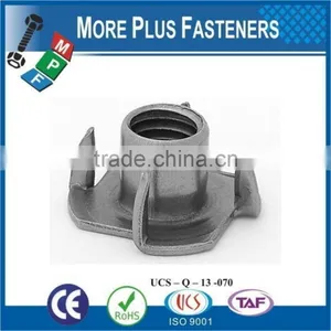 Made in Taiwan M4 Captive Zinc Plated M8 Metric Threaded Tee Nut thumbnail-4