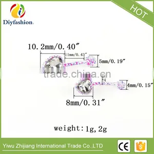 Fluorescence Surgical Trendy Stainless Steel Heart Shape Belly Buttoning Sexy Body Piercing Jewelry thumbnail-4