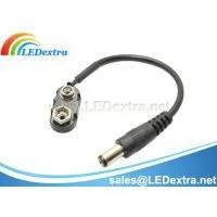 9V Heavy Duty Snap Battery Clip With DC Plug thumbnail-1