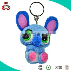 2013 OEM Plush Key Holder &soft Stitch Animal Doll Keychain thumbnail-1