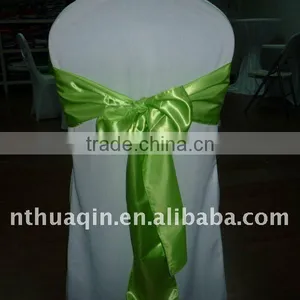 Apple Green Satin Chair Sash and Elegant Sash Chair Sash thumbnail-1