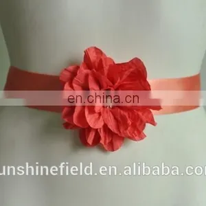 2016 New Fashionable Striped Flower Flower Sash Belt For Kids thumbnail-1