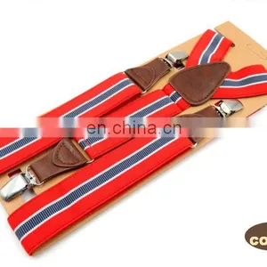 Fashion Brand 3 Clips Men's Suspenders Adult Striped Suspenders thumbnail-2