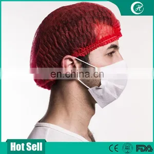 Disposable Non-woven Clip Cap in Red thumbnail-4