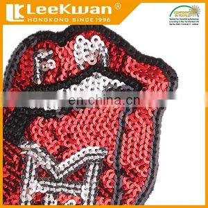 Accessories Sequin Embroidery Big Mouth Patches for Hat thumbnail-2