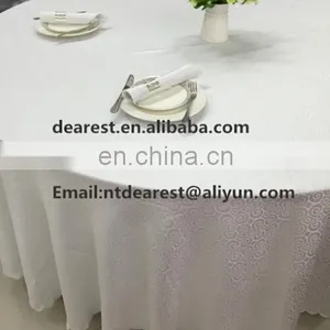 Wedding Hotel Round Jacquard Table Cloth thumbnail-1