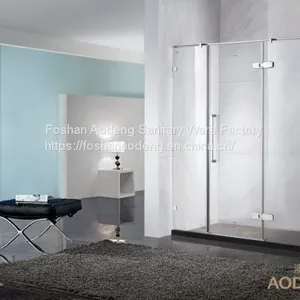 Simple Frameless Hinge Door Shower Screen thumbnail-1