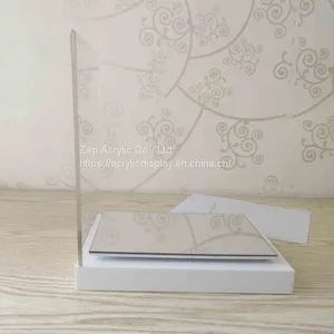 Customized Acrylic Cosmetic Skincare Display Stand With Ad Back thumbnail-4