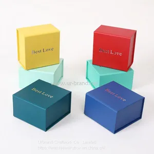 Cheap Price High Quality Small Recycled Cardboard Necklace Packaging Jewelry Ring Boxes With Custom Logo. thumbnail-2