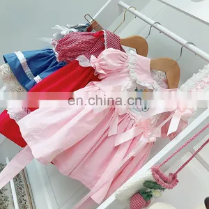 Arrivals Baby Dress Spanish Lolita Set Summer Short Sleeve Dress Clothes Toddler Girl Clothes thumbnail-4
