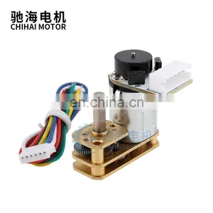ChiHai Motor CHF-GM1024-N20VA Precision Structure L Shape Flip Speed Reduction With Steel Gearbox Geared Encoder Motor For Robot thumbnail-1