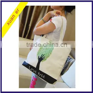 High Quality Fashion Custom Printing Canvas Shoulder Hand Bag for Lady thumbnail-4