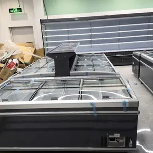 Supermarket Chest Freezer Combined Island Freezer Horizontal Display Freezer Sold in UK thumbnail-2