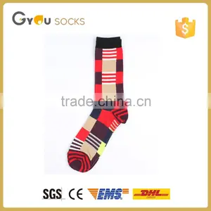 Custom 100% Cotton Mens Argyle Jacquard Casual Socks thumbnail-1