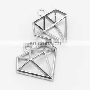 High Quality Zinc Alloy Metal Making Accessories Metal Alphabet Lotus Charm Pendant Jewelry thumbnail-3