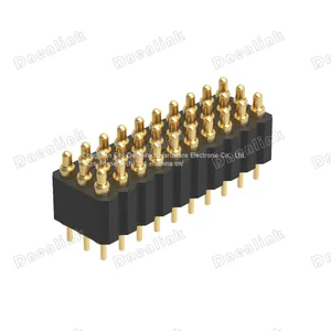 Dnenlink 2.00mm Pitch Triple Row H4.0mm Straight SMT Type Male Header PogoPin Connectpr thumbnail-3