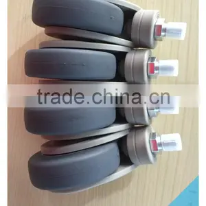 75mm Medical Trolley Wheel With Stopper thumbnail-1
