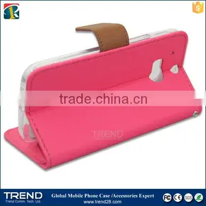 for HTC M8 China Supplier Wallet Leather Flip Cover Case thumbnail-4