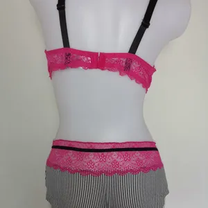 Women Fashion Bra Set,sexy Bra With Lace Panty Oem thumbnail-3