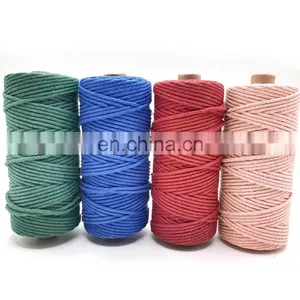 Natural Pure Mixed Polyester Cotton Rope Woven 6MM thumbnail-5