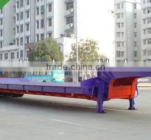 50T Low Bed Semi Trailer Low Bed Trailer 100 Ton 0086-13635733504 thumbnail-1