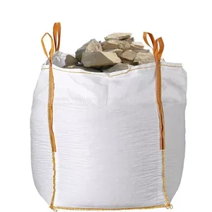 China Factory Cheap Price PP Woven 1000Kg 1.5 Ton Bulk Jumbo Bag For Sand Building Materials thumbnail-1