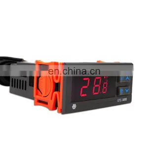 Mikrocomputer-Temperaturregler mit digitalem Display, Thermostat, Kühlung, Enteisung und Lüftermodi ETC-3000 thumbnail-2