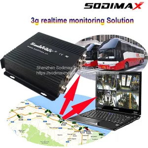 4CH Vehicle Black Box Video Camera DVR SD Card MDVR CCTV System Car Tracking Mobile DVR thumbnail-1
